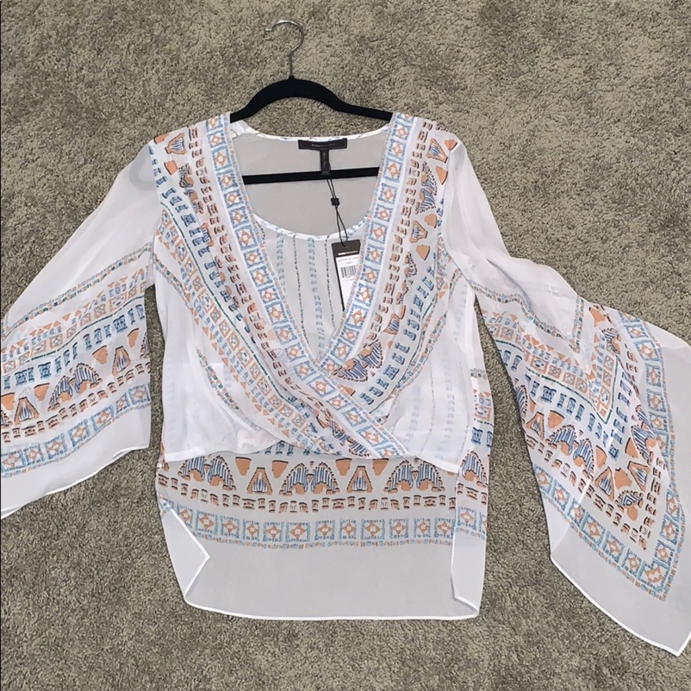 BCBG Printed Top